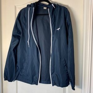 Independent Trading Co Navy Windbreaker Hooded Jacket Lightweight S Streetwear‎